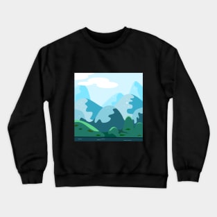 Mountain landscape Crewneck Sweatshirt